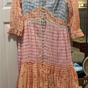 Colorful Dress with Floral Patterns